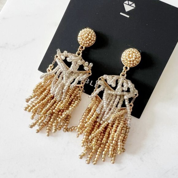 4/$25 BaubleBar Beaded Tiered Earrings - Picture 3 of 5